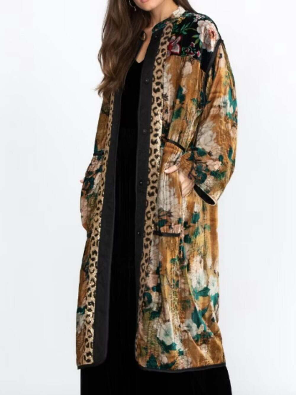 NWT Johnny Was Vintage Lotus Velvet Coat Large / XL